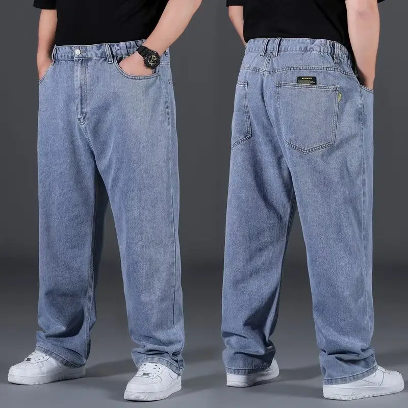 Men Blue Denim Jeans Extra Large Loose Fit 80-300kg — feature 6