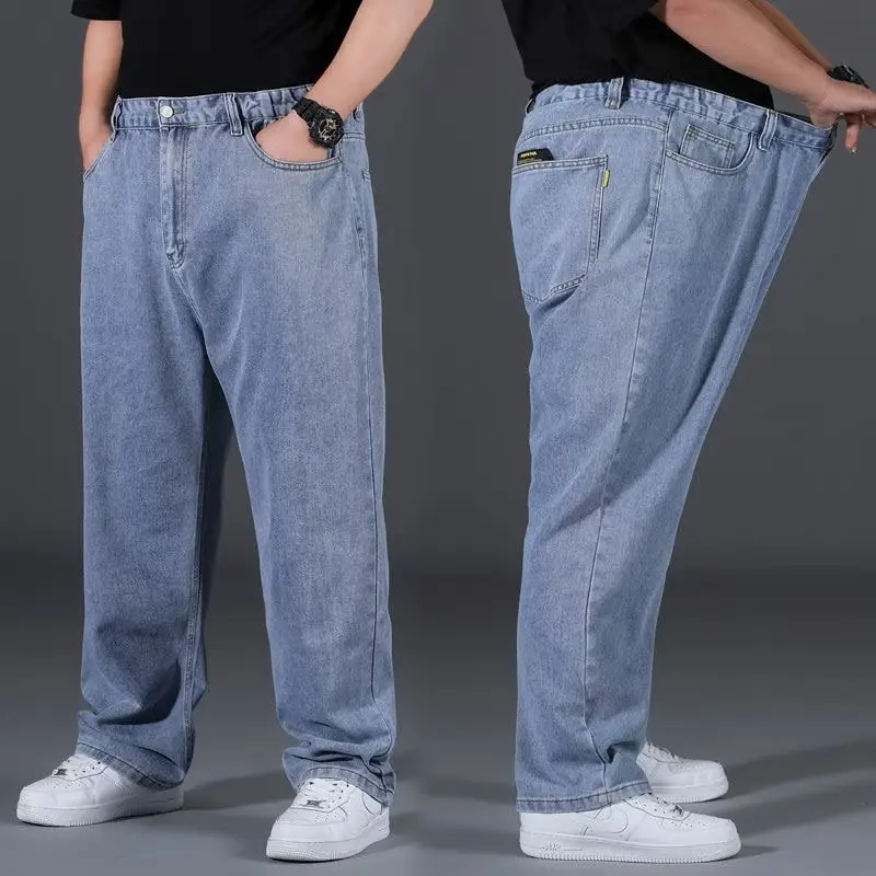 Men Blue Denim Jeans Extra Large Loose Fit 80-300kg — feature 7