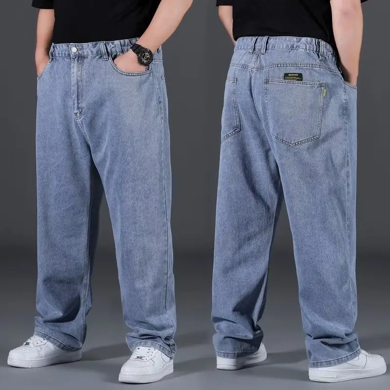 Men Blue Denim Jeans Extra Large Loose Fit 80-300kg — feature 8