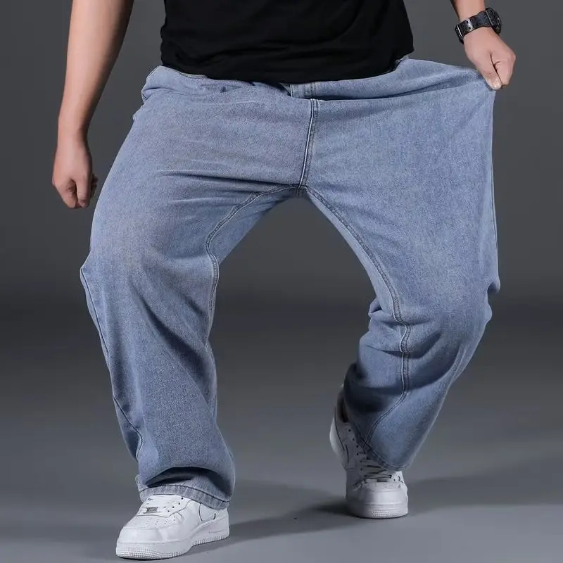 Men Blue Denim Jeans Extra Large Loose Fit 80-300kg — feature 9