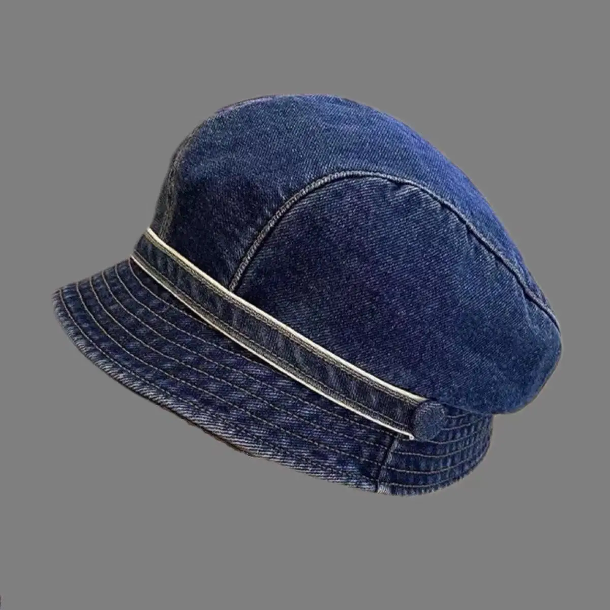 Women Blue Denim Duck Tongue Hat Spring Summer — feature 6
