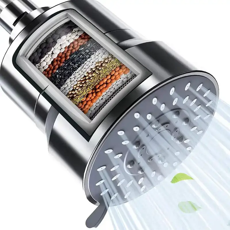 Cross-border new products foreign trade Amazon water purifier 20-layer filter concealed shower head multifunctional integrated shower head - Image 4
