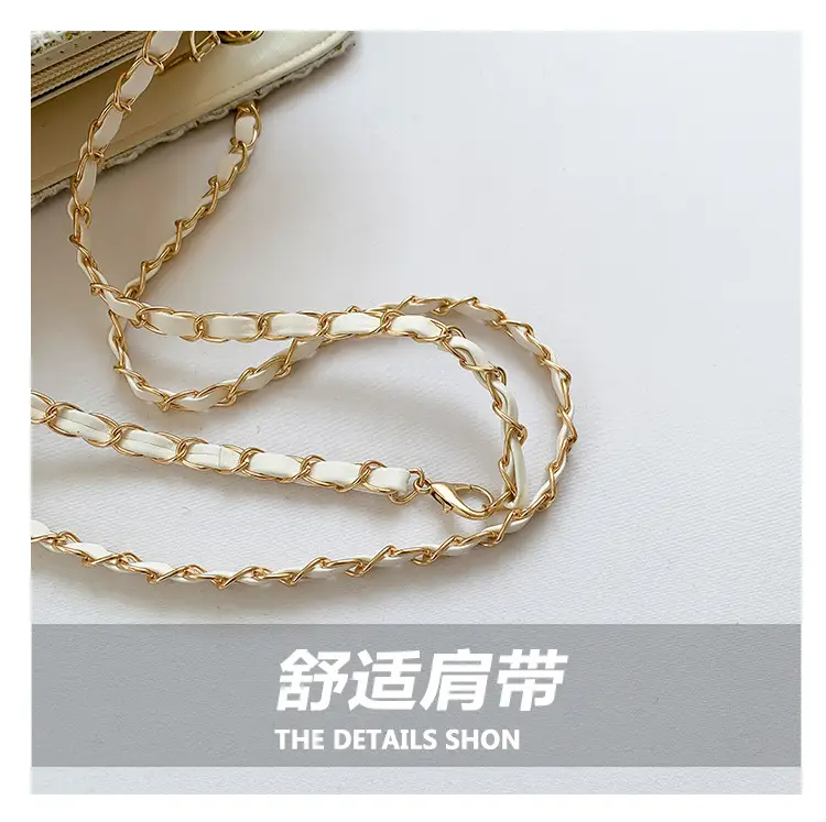Women Plaid Woolen Shoulder Bag Chain 2024 Spring Summer — feature 5