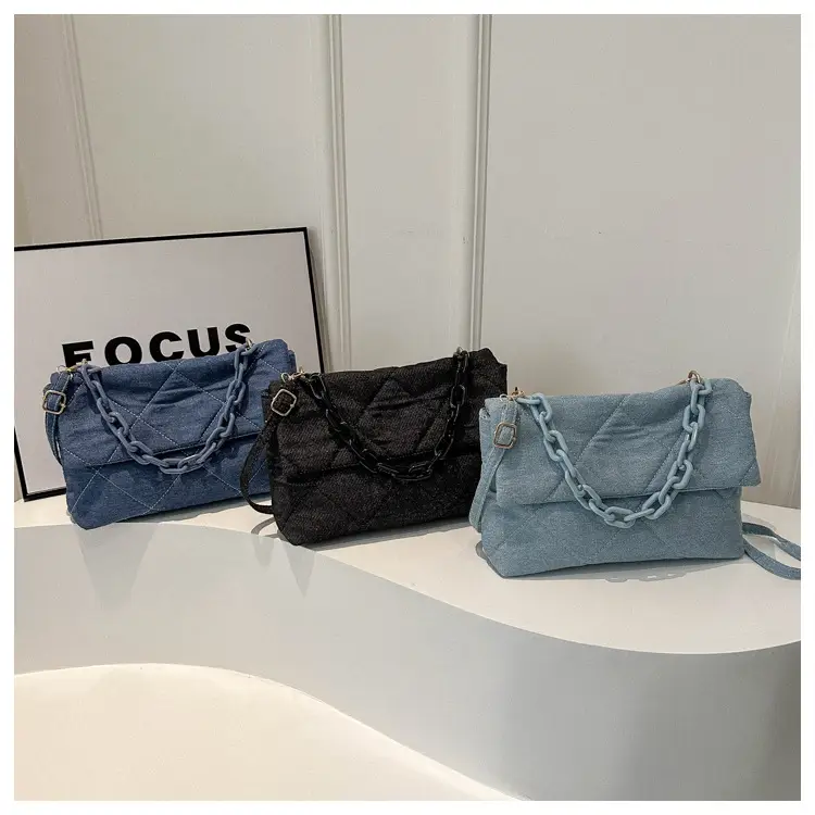 Women's Black Quilted Chain Shoulder Bag 2024 — feature 21
