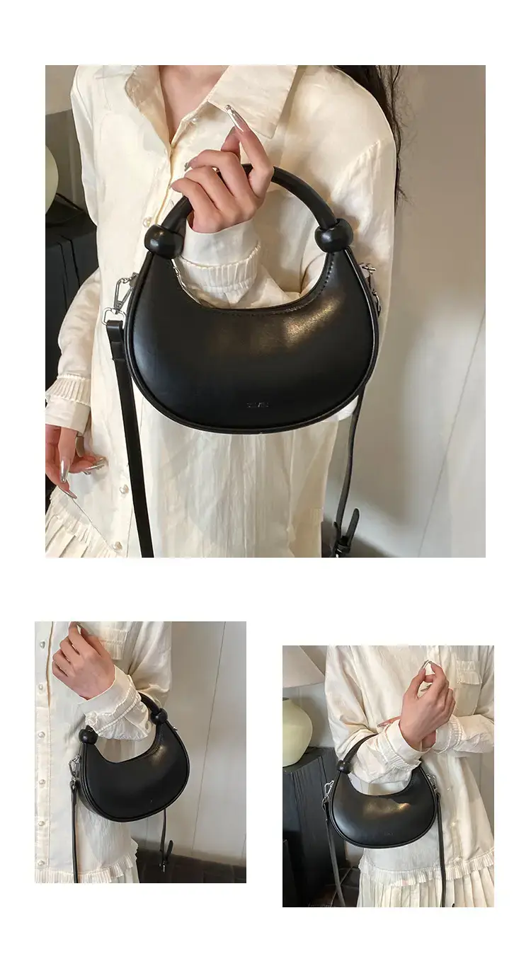 Black Textile Shoulder Bag for Women — feature 19