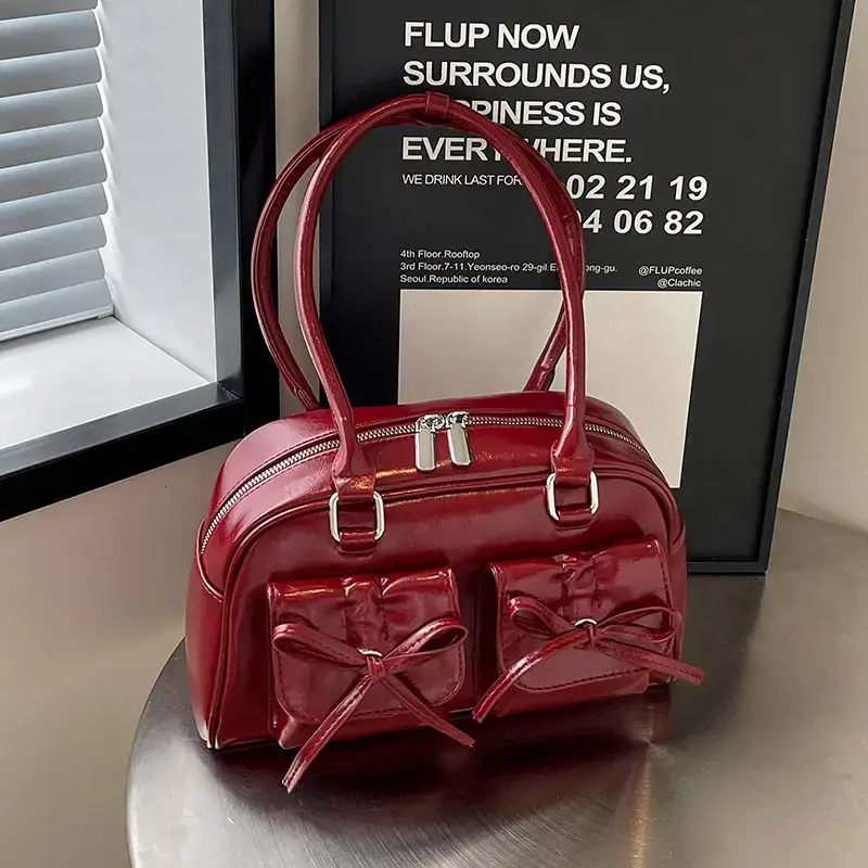Black Textile Shoulder Bag for Women — feature 5