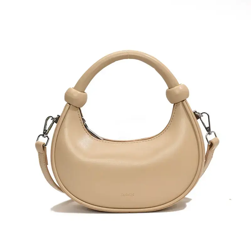 Black Textile Shoulder Bag for Women - Image 3