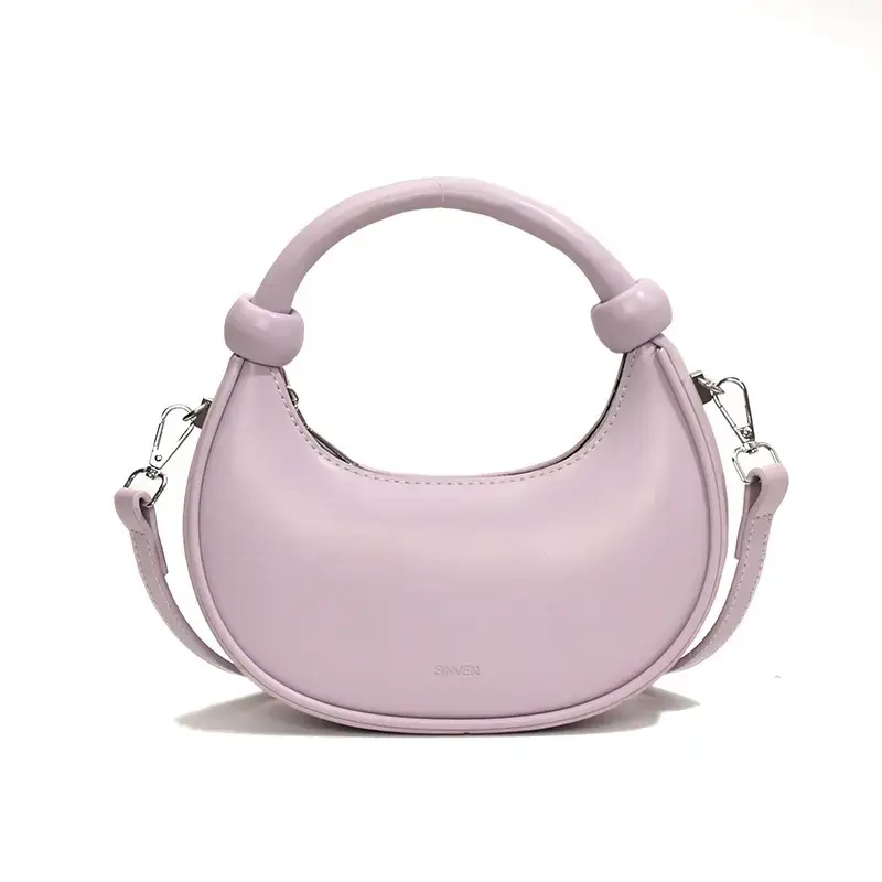 Black Textile Shoulder Bag for Women - Image 5