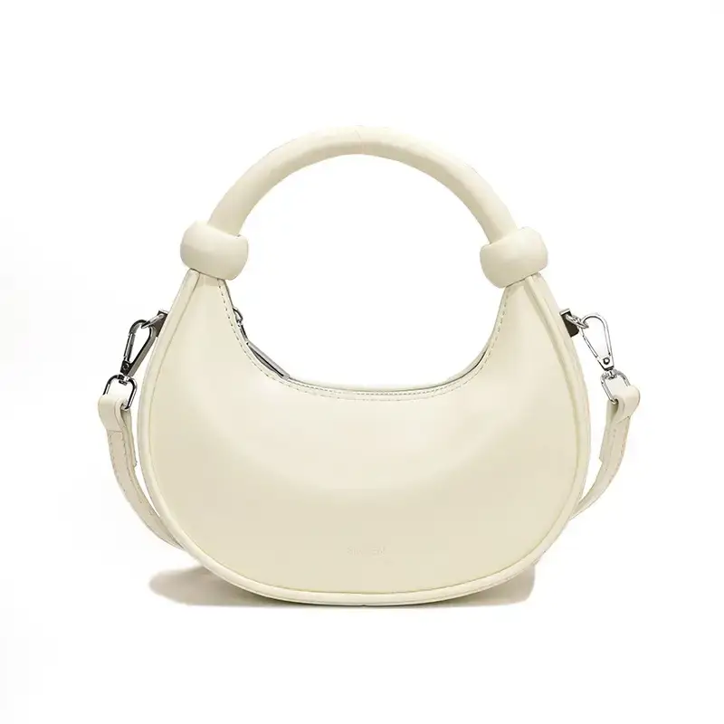 Black Textile Shoulder Bag for Women - Image 6