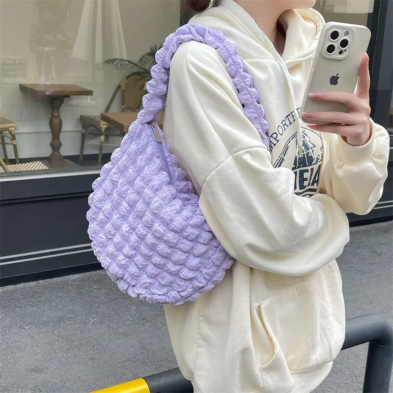 Pink Bubble Crossbody Bag for Women - Image 4