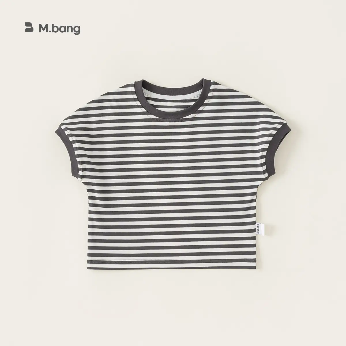 Boy's Orange Striped Short Sleeve T-Shirt - Image 2