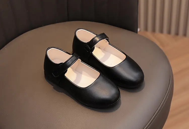 Girls Leather Shoes Black College Children's Leather Shoes Small Shoes Chorus Performance Princess Students Soft Sole Single Shoes School Shoes — feature 10
