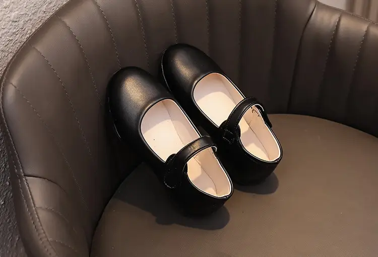Girls Leather Shoes Black College Children's Leather Shoes Small Shoes Chorus Performance Princess Students Soft Sole Single Shoes School Shoes — feature 7