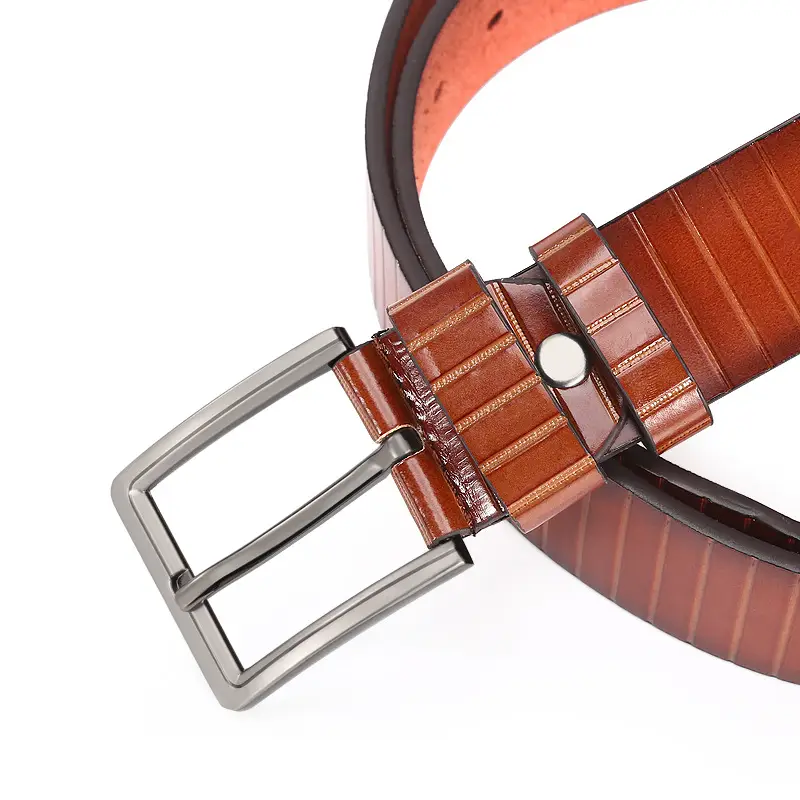 Men's PU Microfiber Belt with Pin Buckle 2024 New Suit - Image 5