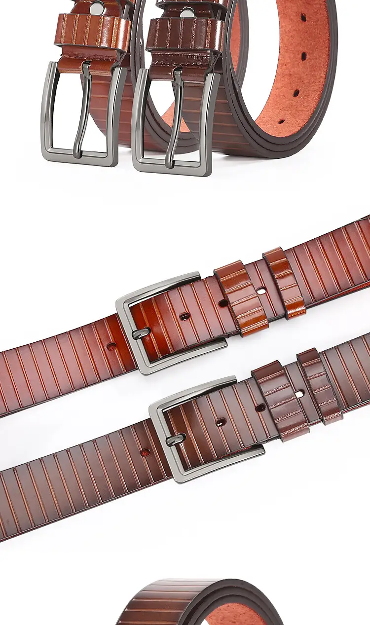 Men's PU Microfiber Belt with Pin Buckle 2024 New Suit — feature 9