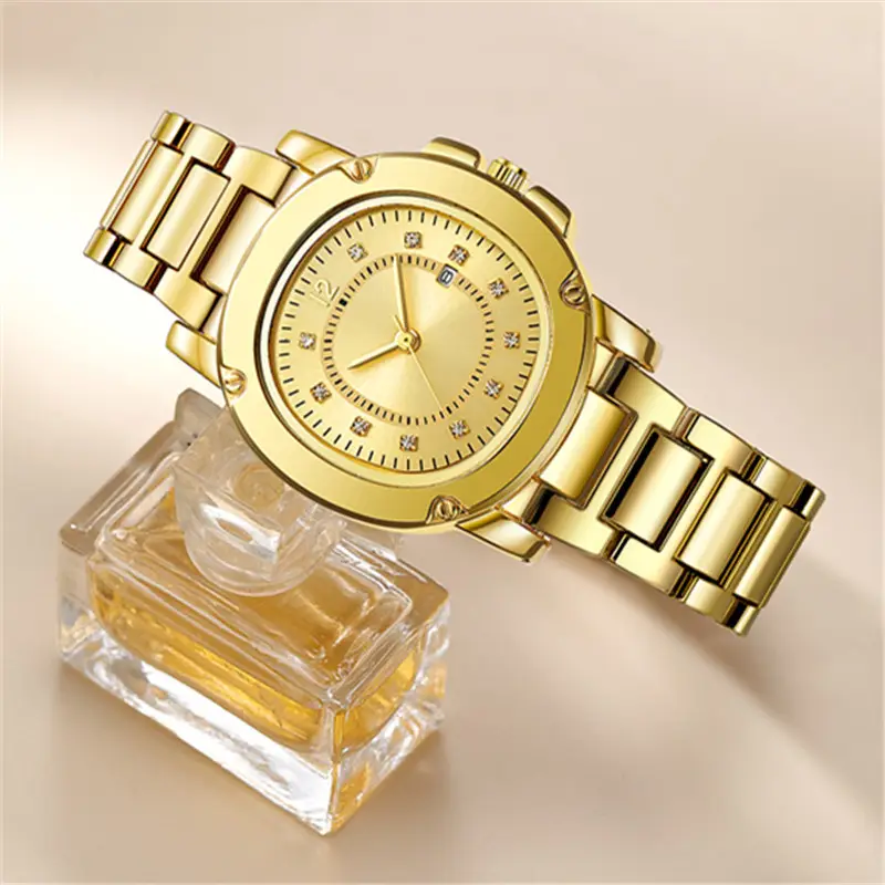 Women's Silver Date Quartz Alloy Band Watch - Image 7