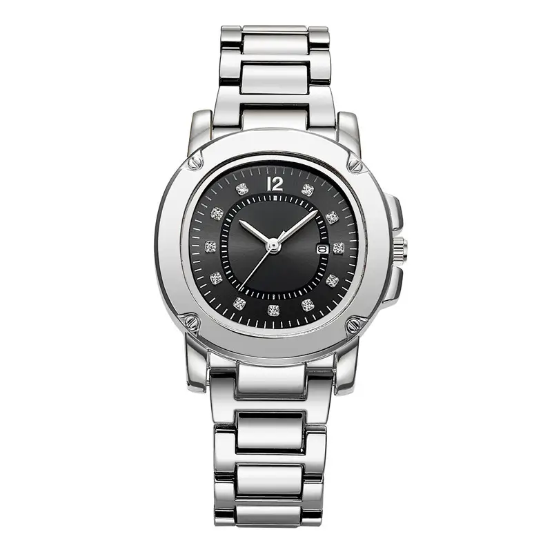 Women's Silver Date Quartz Alloy Band Watch - Image 4
