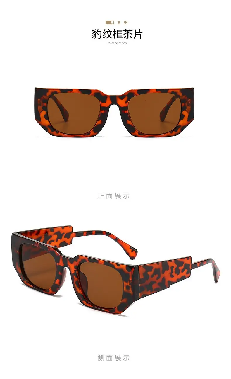 New Cross-Border Square Sunglasses Female European American Ins — feature 11