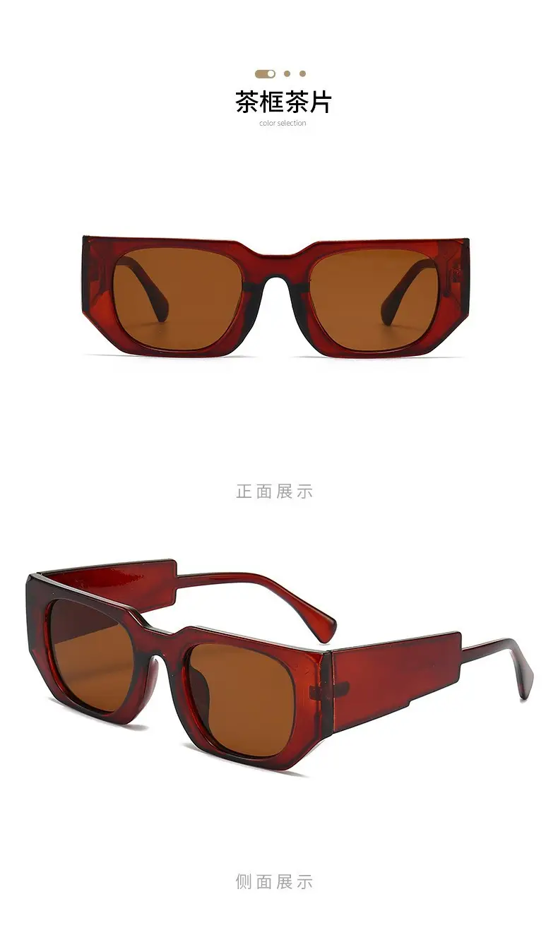 New Cross-Border Square Sunglasses Female European American Ins — feature 17