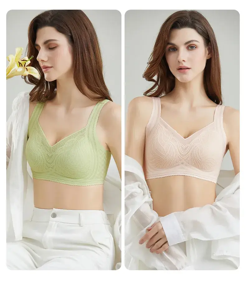 2024 Lace Underwear Women White Anti-Sagging Back Traceless — feature 14