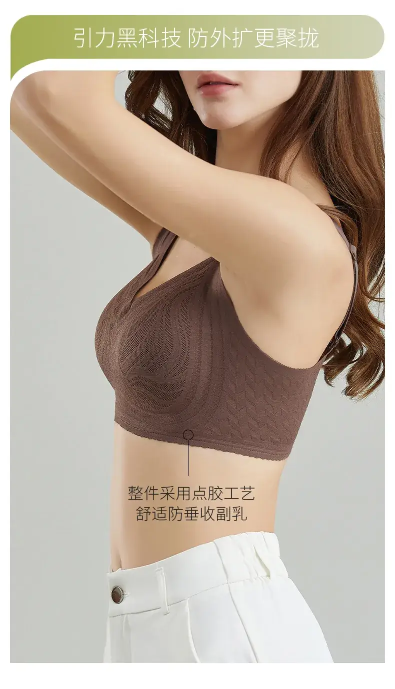 2024 Lace Underwear Women White Anti-Sagging Back Traceless — feature 8
