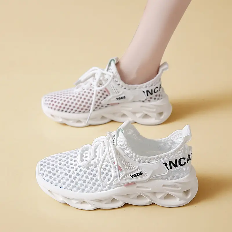 Women's Shoes 2024 New Summer Breathable Lightweight Mesh Shoes Thick Sole Increased Wear-Resistant Sports Casual Shoes Trendy Shoes for Women
