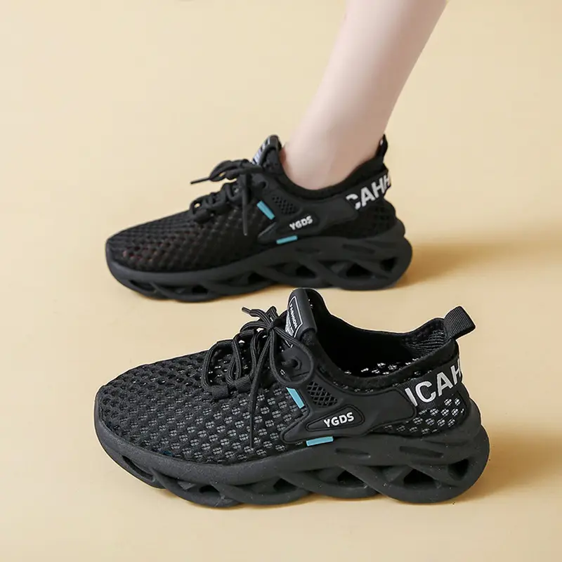 Women's Shoes 2024 New Summer Breathable Lightweight Mesh Shoes Thick Sole Increased Wear-Resistant Sports Casual Shoes Trendy Shoes for Women