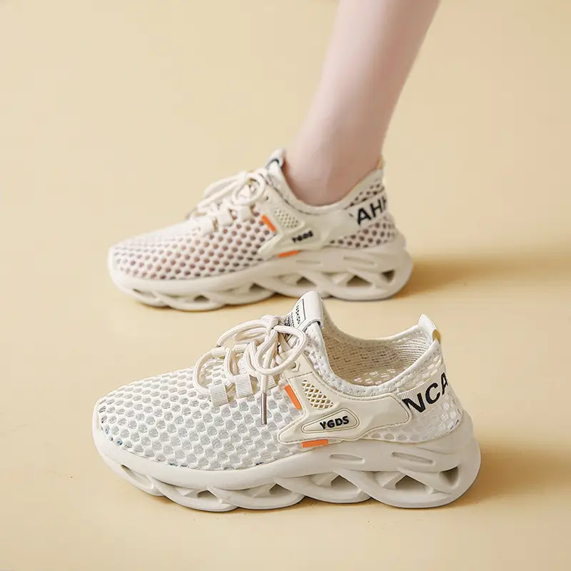Women's Shoes 2024 New Summer Breathable Lightweight Mesh Shoes Thick Sole Increased Wear-Resistant Sports Casual Shoes Trendy Shoes for Women