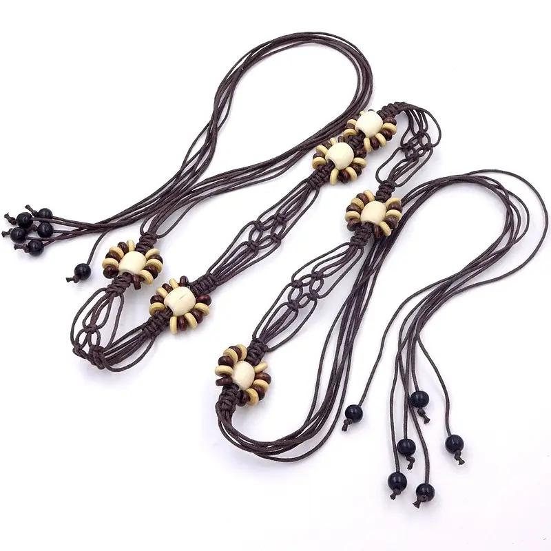 Bohemian Wooden Bead Belt for Women Ethnic Style - Image 4