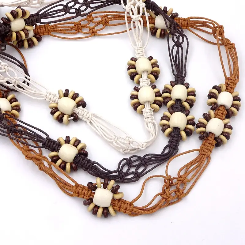 Bohemian Wooden Bead Belt for Women Ethnic Style — feature 5