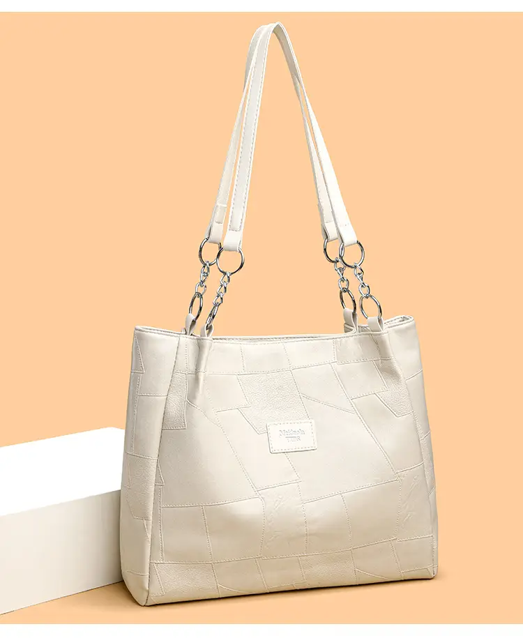 Black Crossbody Tote Bag for Women with Vintage Work — feature 12