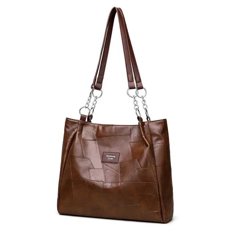Black Crossbody Tote Bag for Women with Vintage Work - Image 2