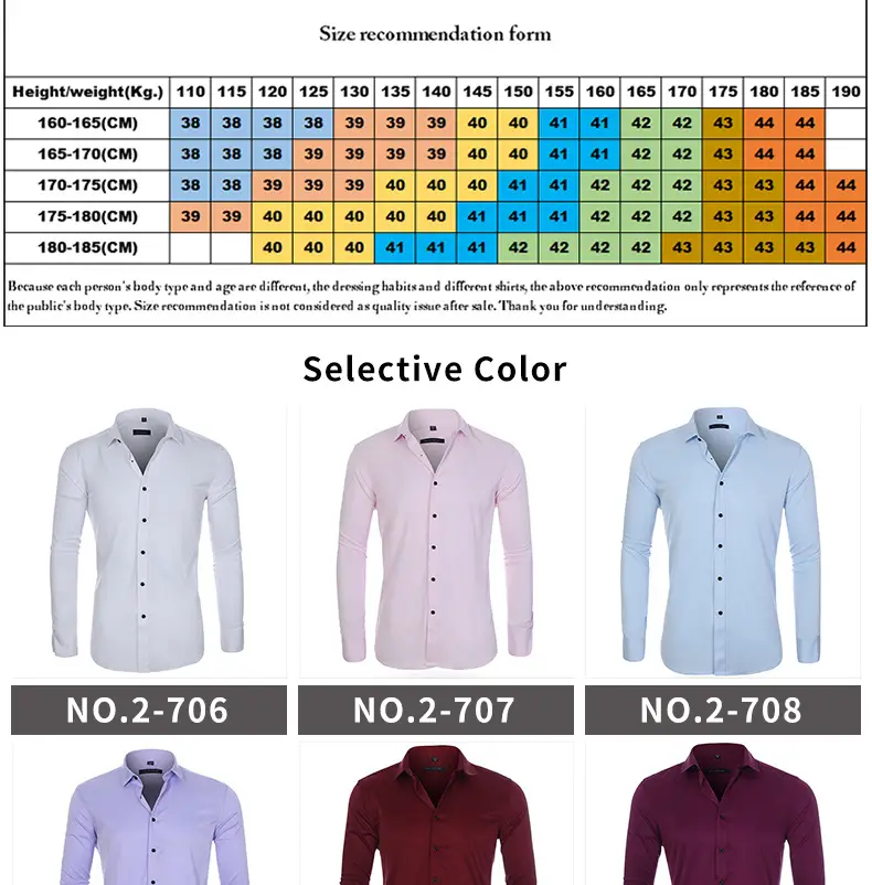 Men Long Sleeve Button Down Business Shirt Light Lavender — feature 5