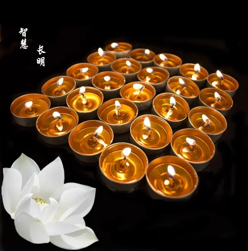 Butter Lamp 4 Hours 100 Aluminum Shell Everlasting Lamp for Buddha, Household Smokeless Candle Lamp, Buddhist Supplies Wholesale — feature 5