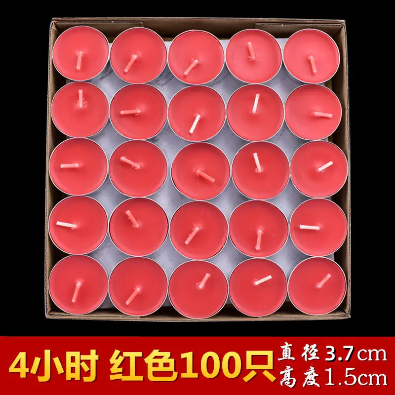 Butter Lamp 4 Hours 100 Aluminum Shell Everlasting Lamp for Buddha, Household Smokeless Candle Lamp, Buddhist Supplies Wholesale