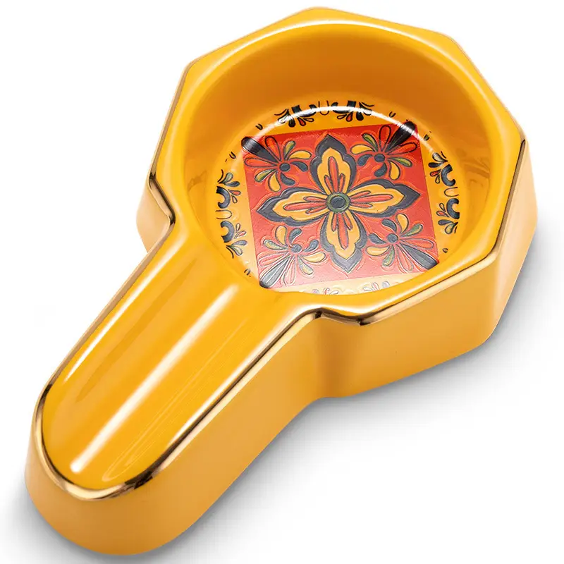 Eggplant Dragon Cigar Ashtray Ceramic Painted Personalized European Large Caliber Single Convenient Cigar Ashtray