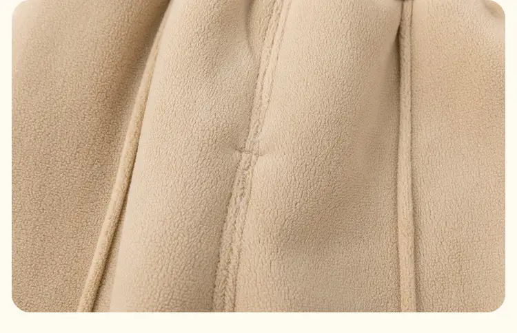 Dudu Children's Beige Fleece Pants with Bear Embroidery — feature 31