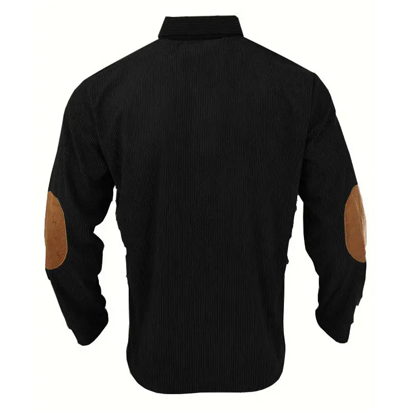 Men's Long Sleeve Polo Shirt Navy Blue Collar 2026 — feature 21