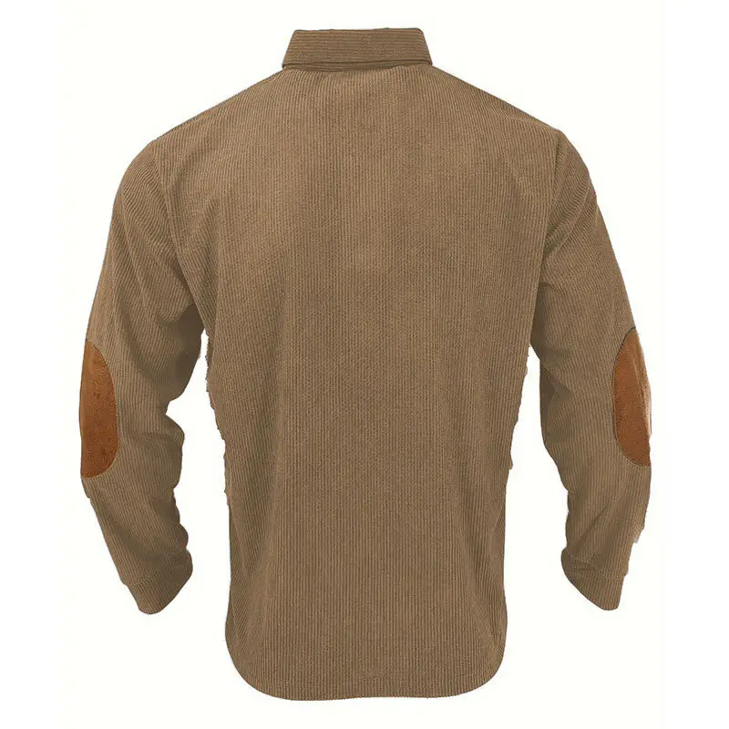 Men's Long Sleeve Polo Shirt Navy Blue Collar 2026 — feature 23