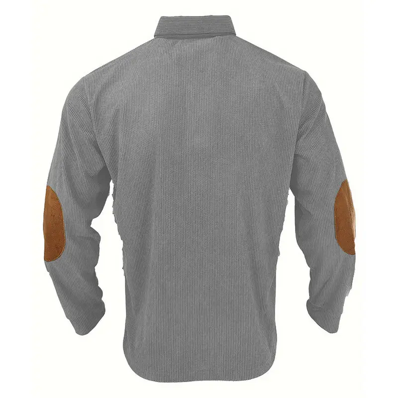 Men's Long Sleeve Polo Shirt Navy Blue Collar 2026 — feature 25