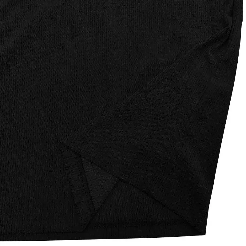 Men's Long Sleeve Polo Shirt Navy Blue Collar 2026 — feature 28
