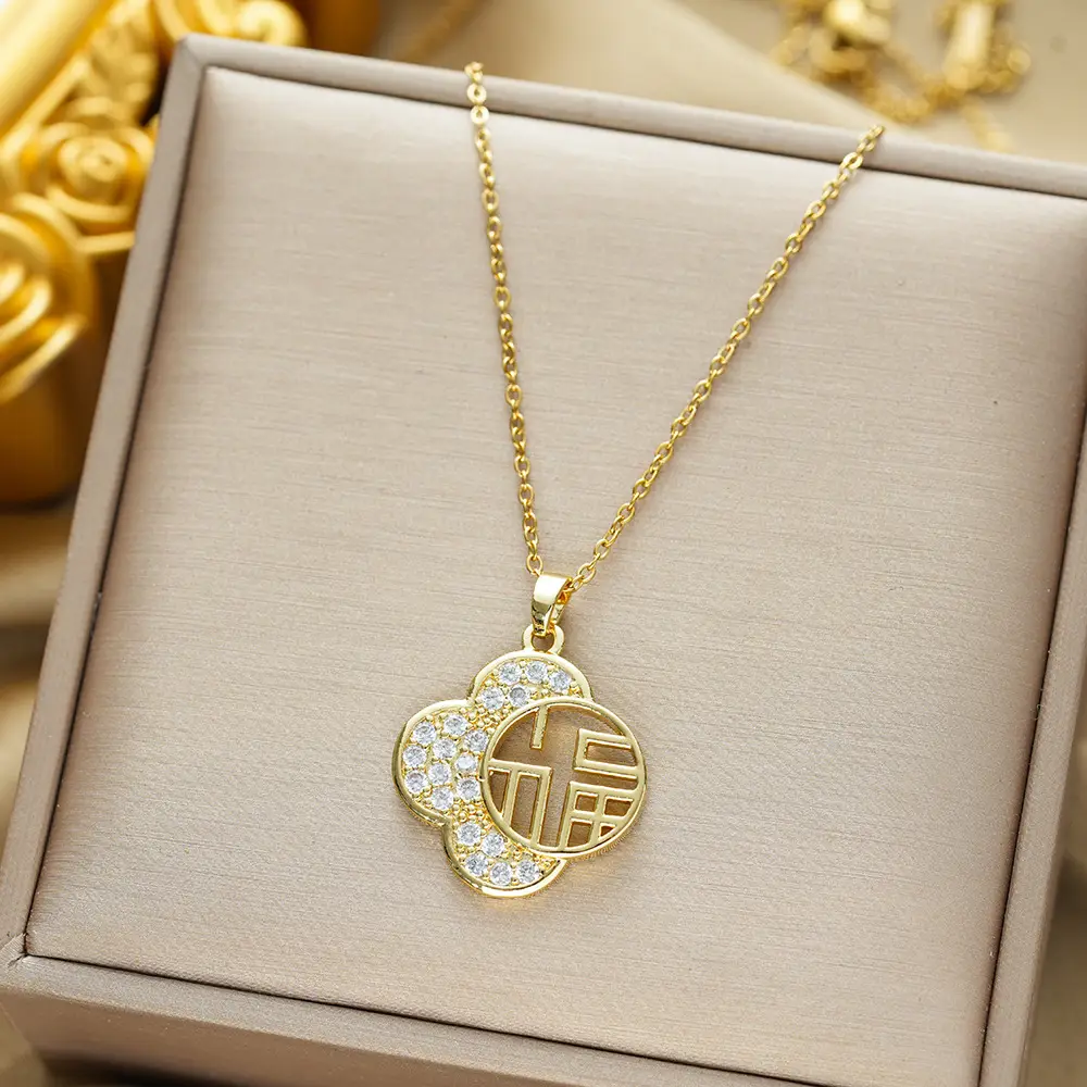 Gold Plated Bow Pearl Necklace for Women - Image 100