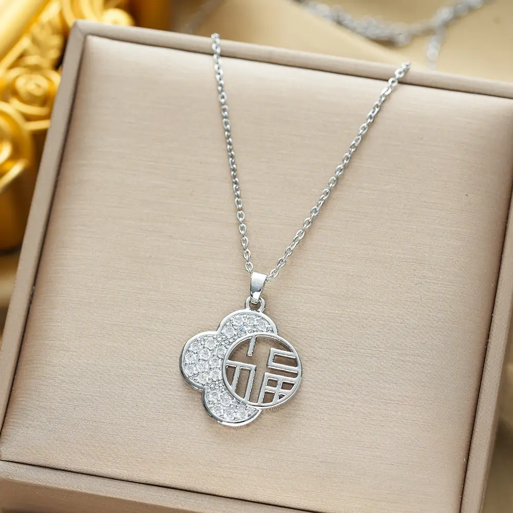 Gold Plated Bow Pearl Necklace for Women - Image 101