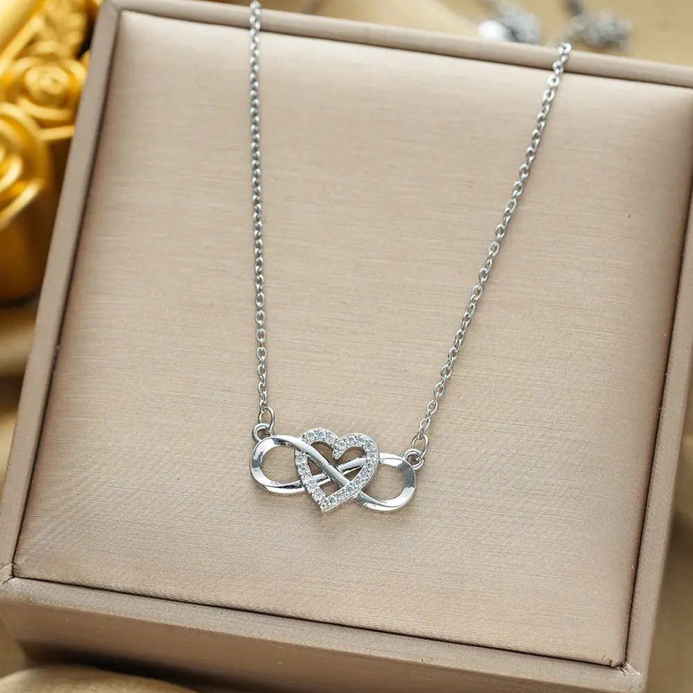 Gold Plated Bow Pearl Necklace for Women - Image 105