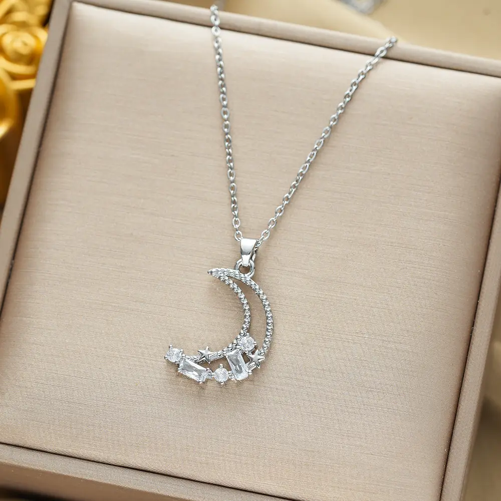 Gold Plated Bow Pearl Necklace for Women - Image 109