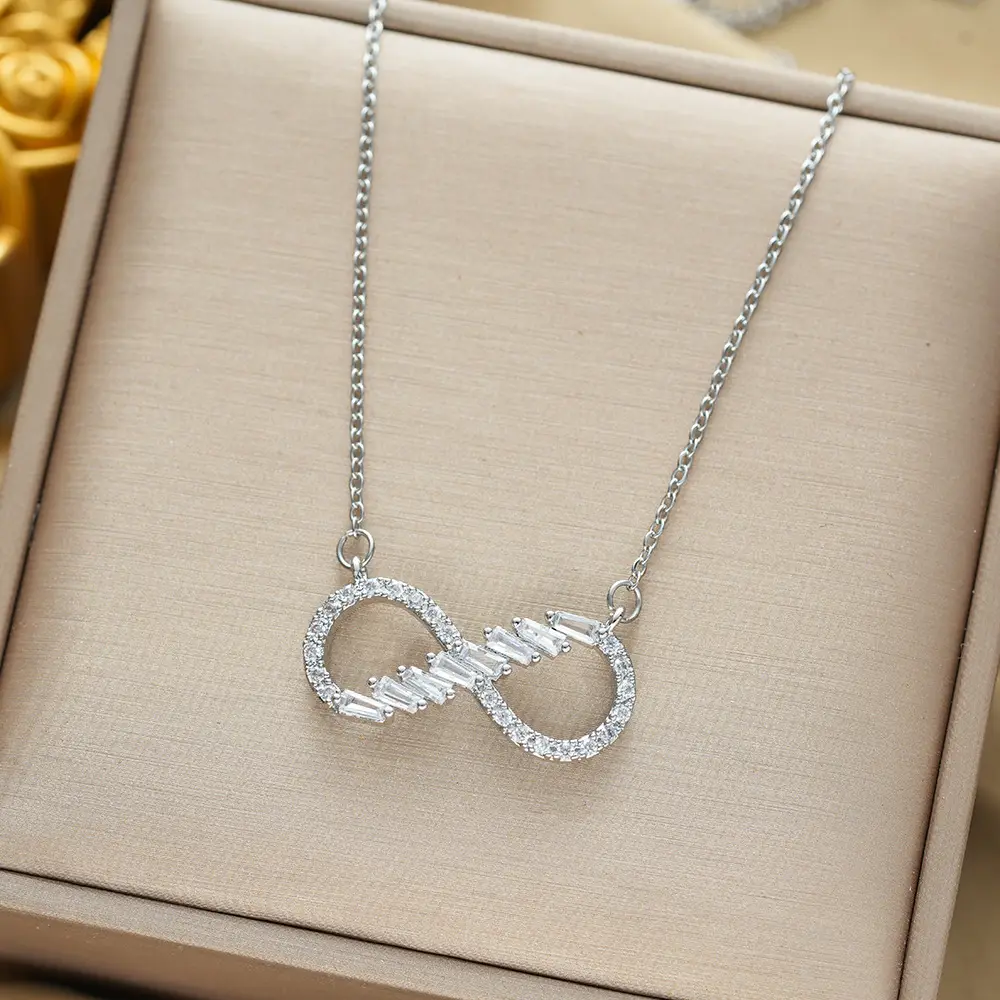 Gold Plated Bow Pearl Necklace for Women - Image 111