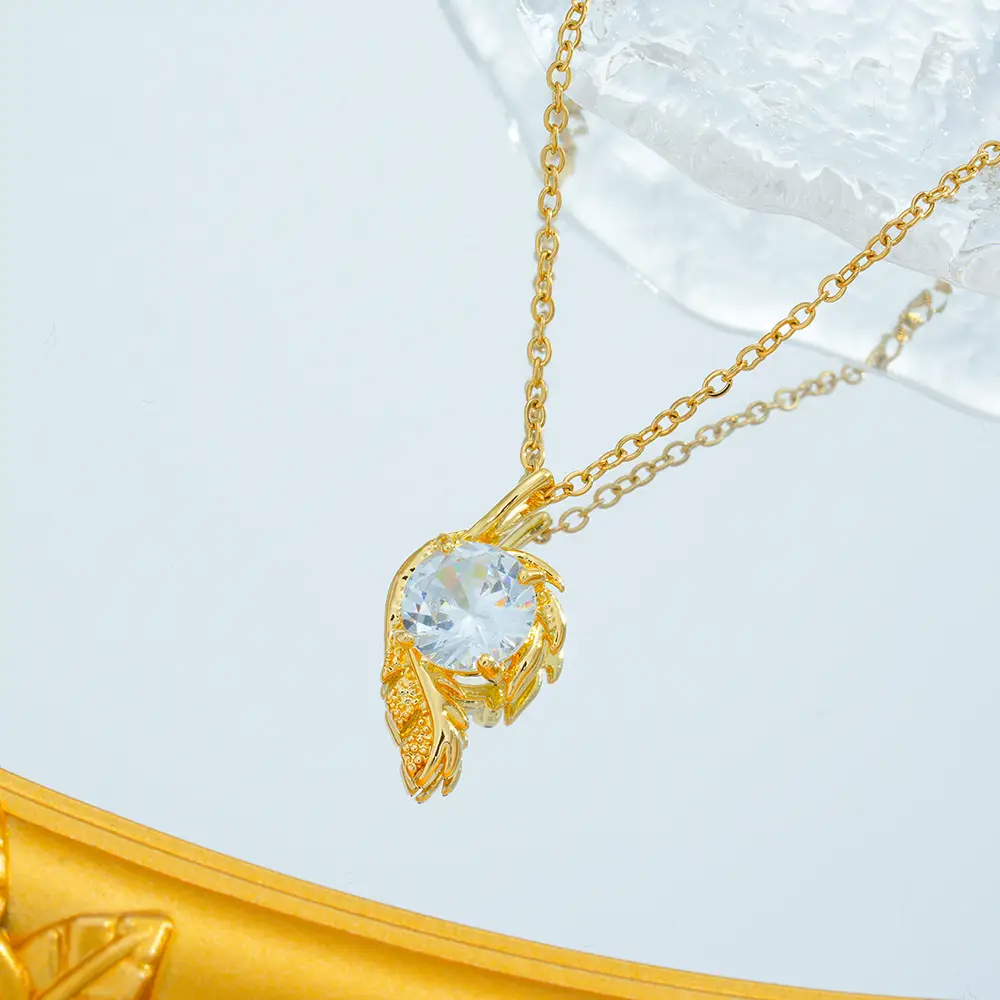Gold Plated Bow Pearl Necklace for Women - Image 117