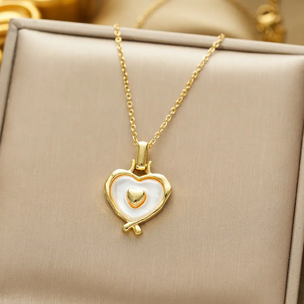 Gold Plated Bow Pearl Necklace for Women - Image 121