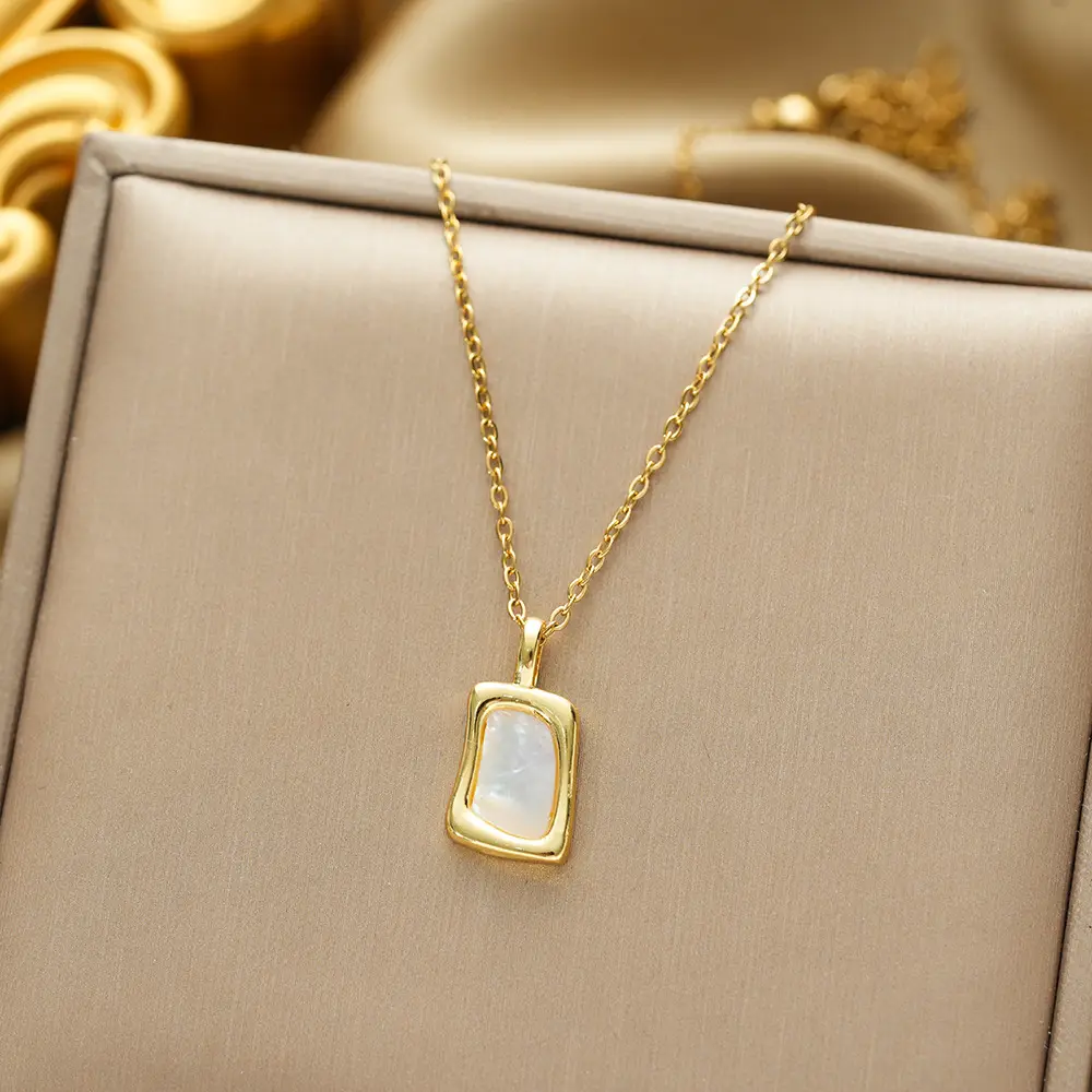 Gold Plated Bow Pearl Necklace for Women - Image 124