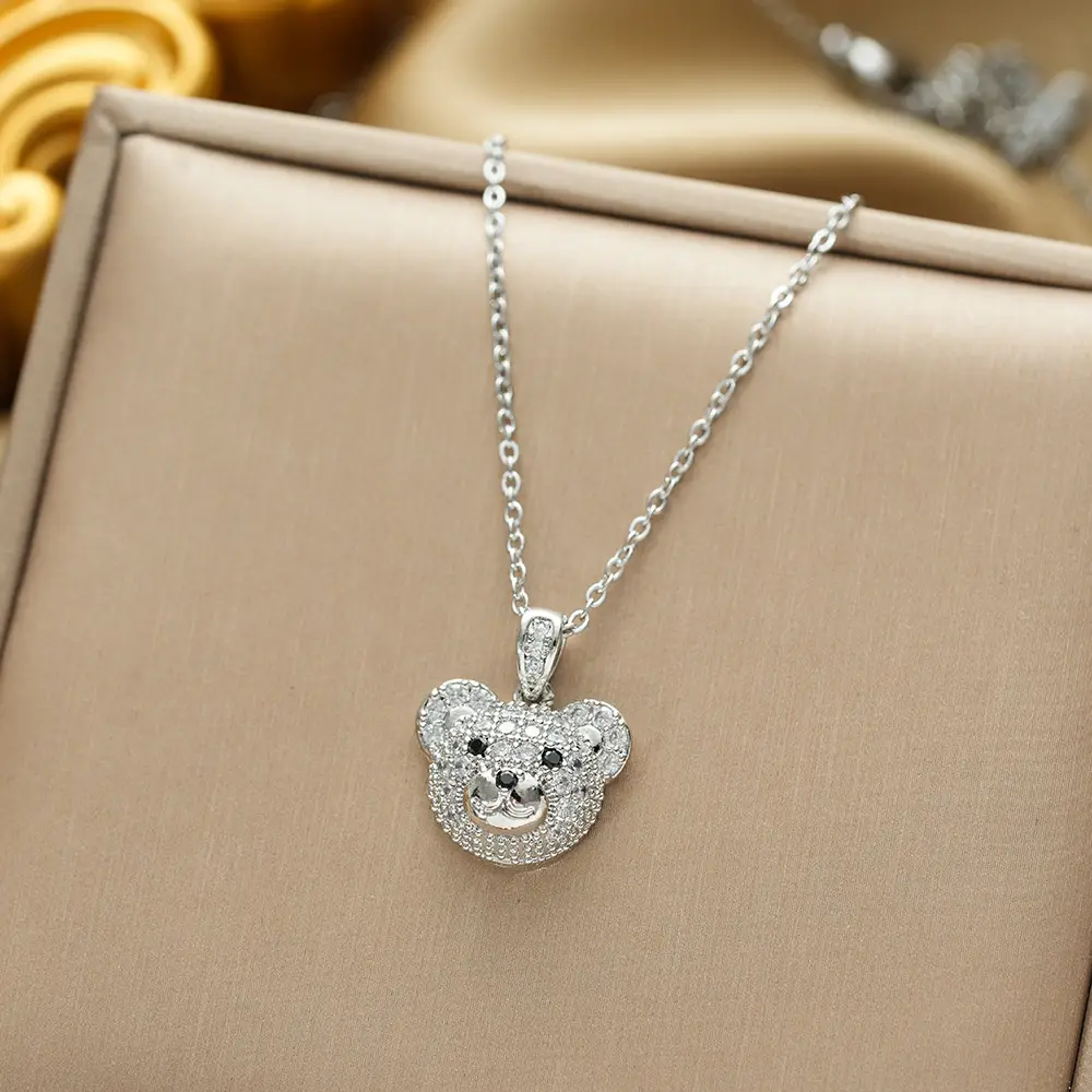 Gold Plated Bow Pearl Necklace for Women - Image 139